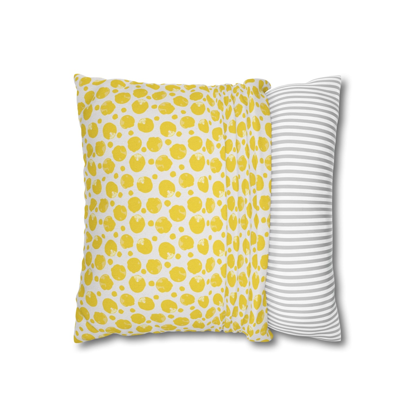 Lemon Cushion 05 Spun Polyester Square Pillowcase