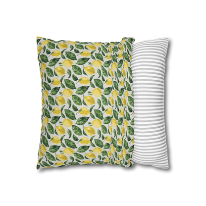 Lemon Cushion 03 Spun Polyester Square Pillowcase