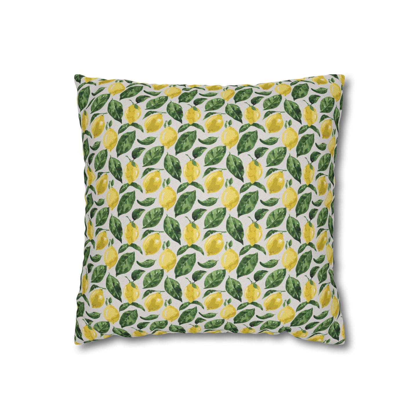 Lemon Cushion 03 Spun Polyester Square Pillowcase