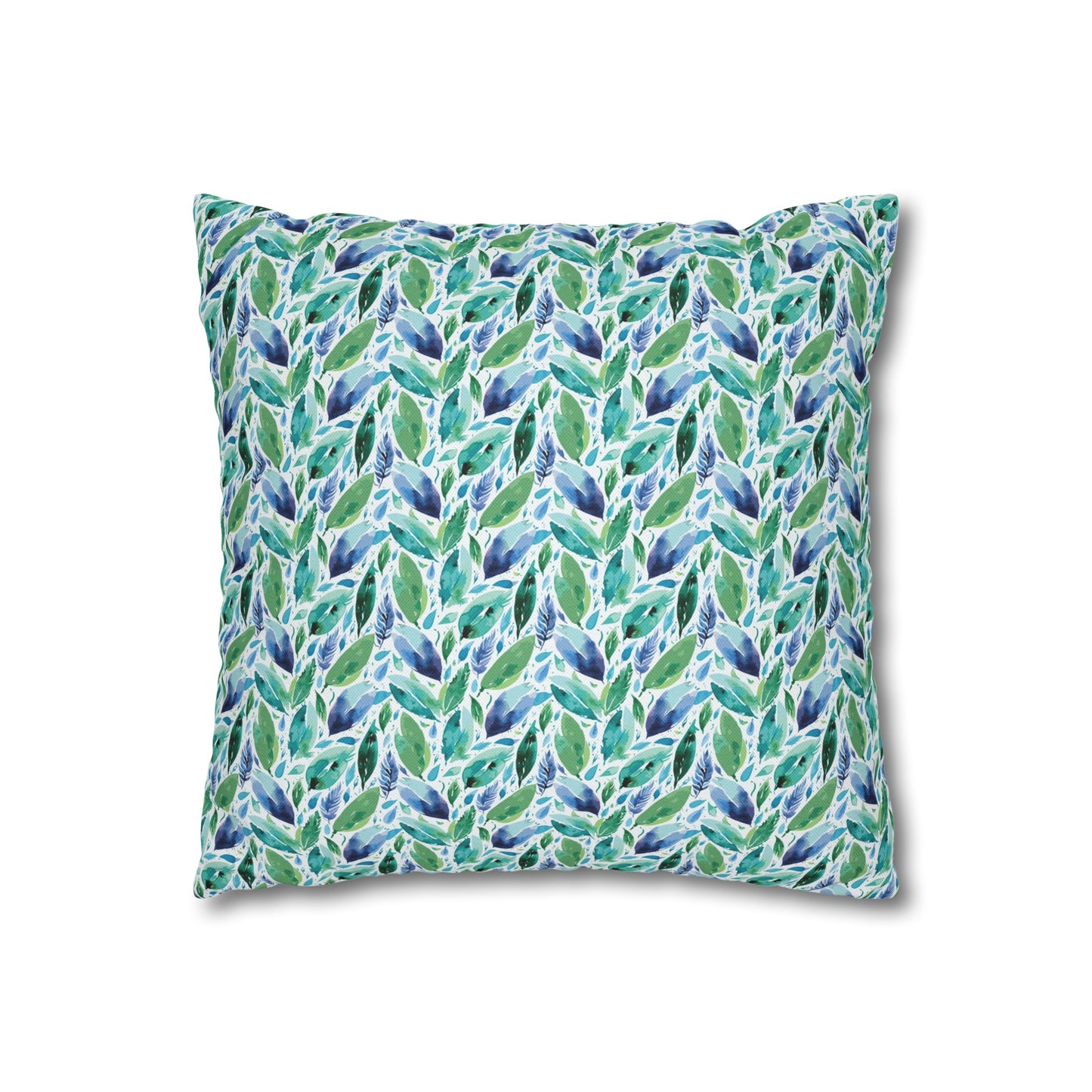 Hues of Blue 01 Spun Polyester Square Pillowcase