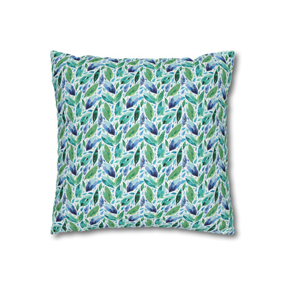 Hues of Blue 01 Spun Polyester Square Pillowcase