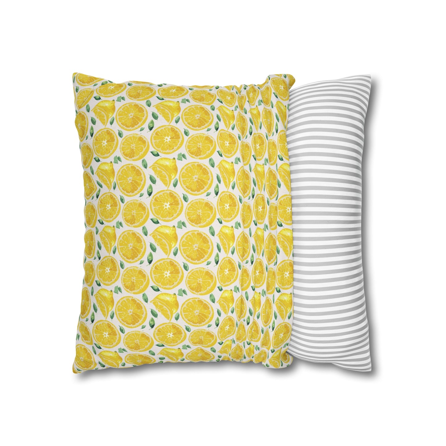 Lemon Cushion 01 Spun Polyester Square Pillowcase