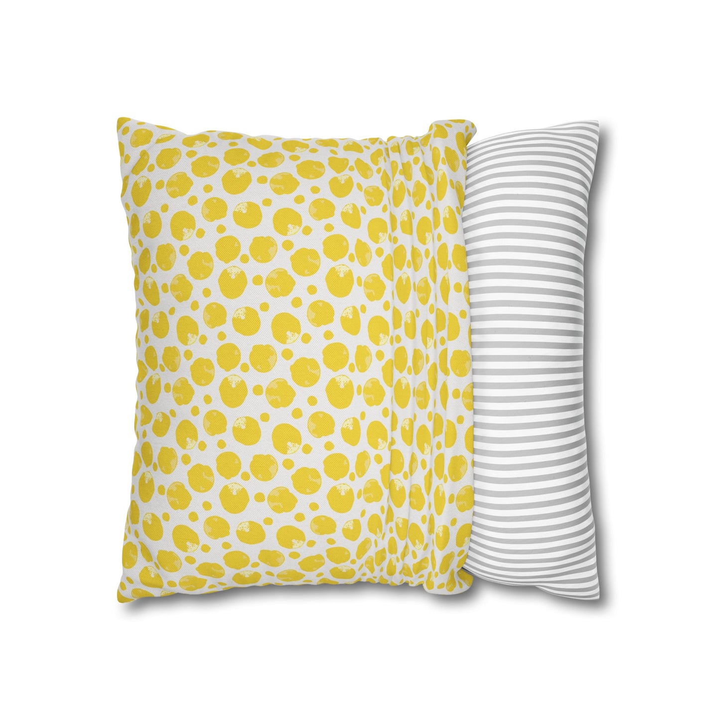 Lemon Cushion 05 Spun Polyester Square Pillowcase