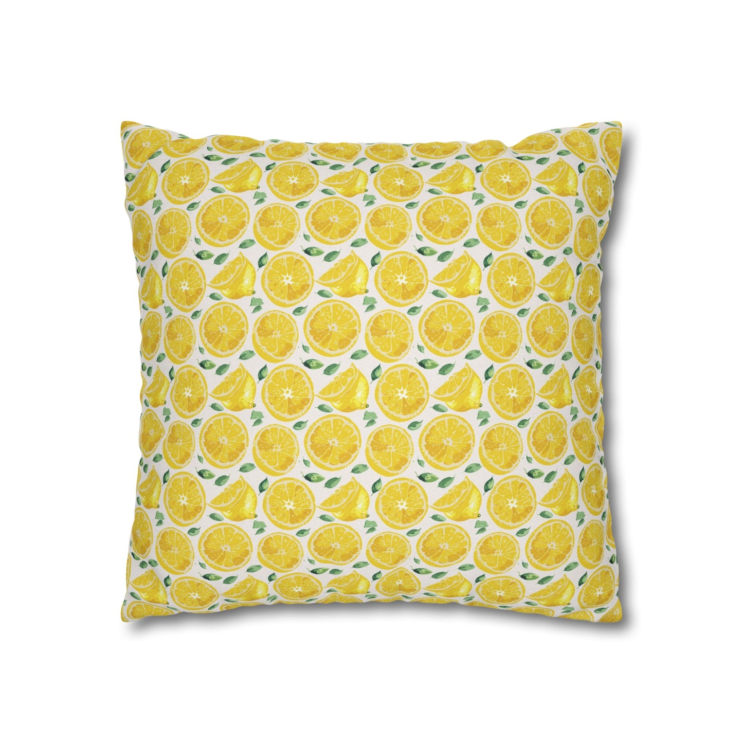 Lemon Cushion 01 Spun Polyester Square Pillowcase