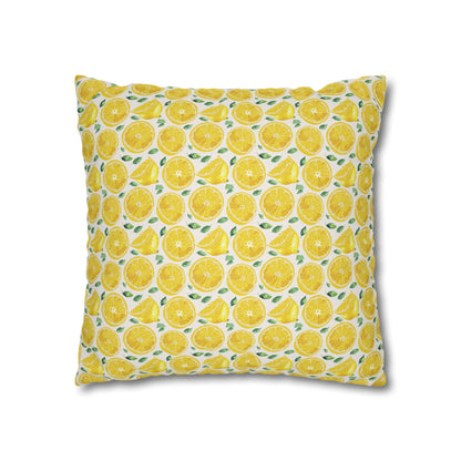 Lemon Cushion 01 Spun Polyester Square Pillowcase