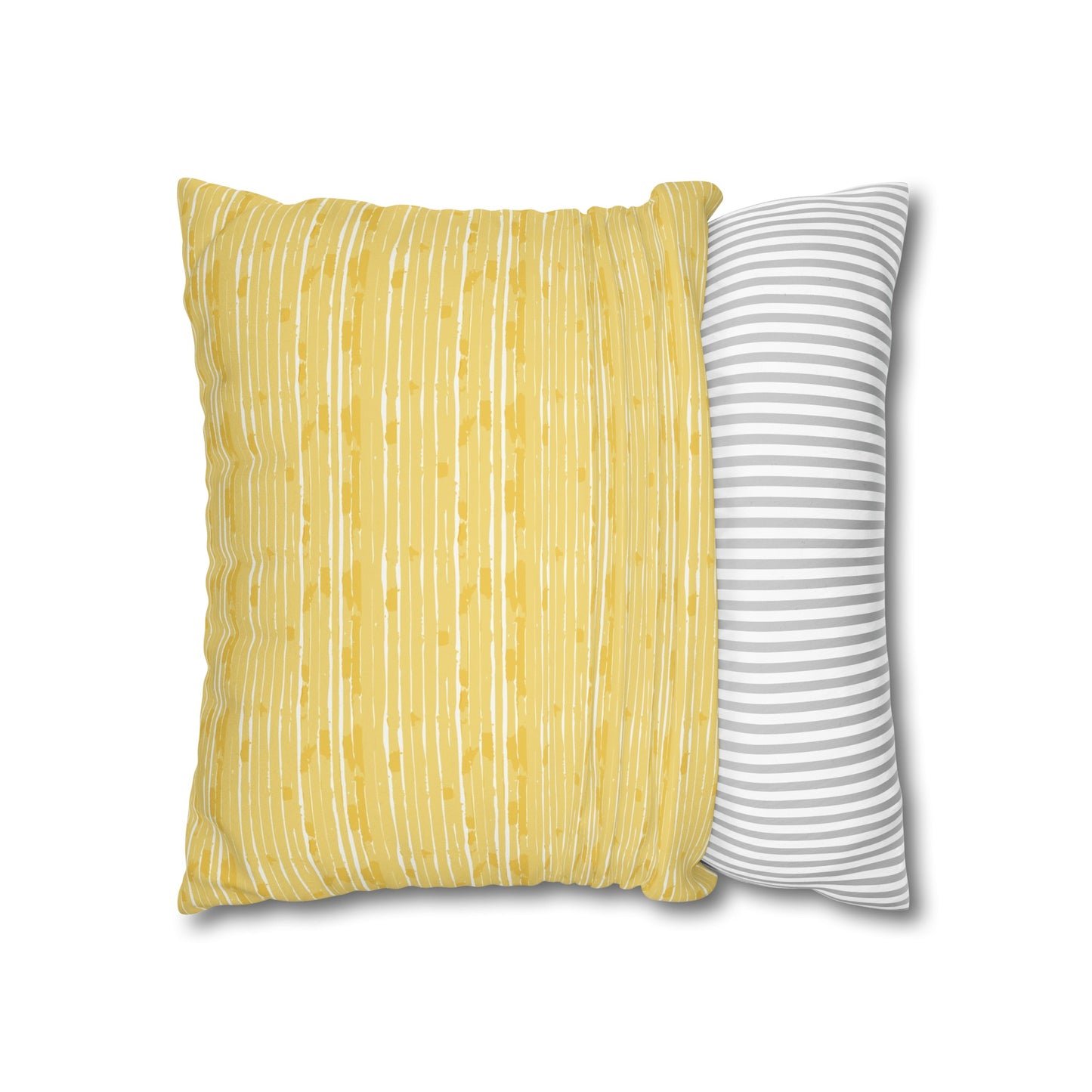 Lemon Cushion 04 Faux Suede Square Pillowcase