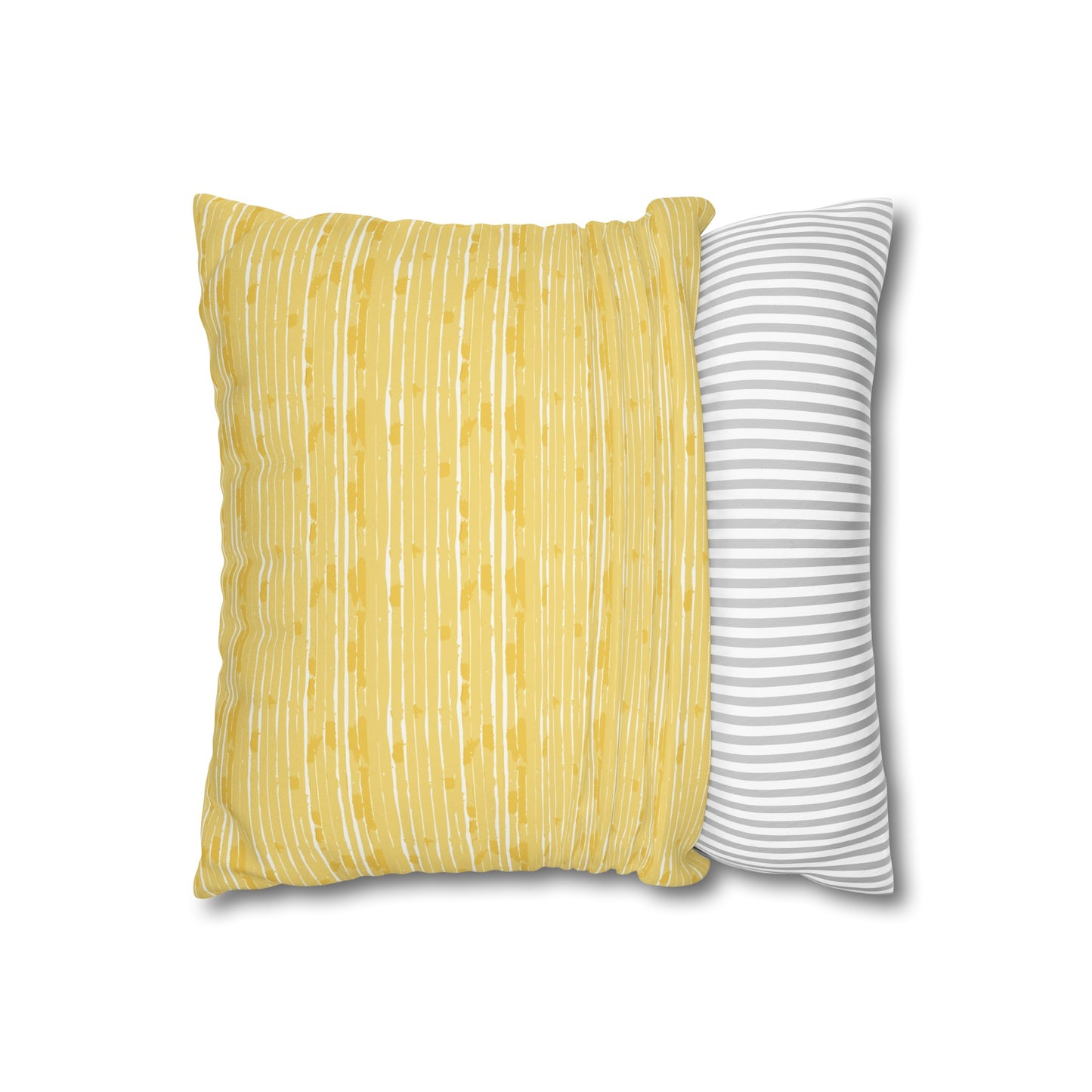 Lemon Cushion 04 Faux Suede Square Pillowcase