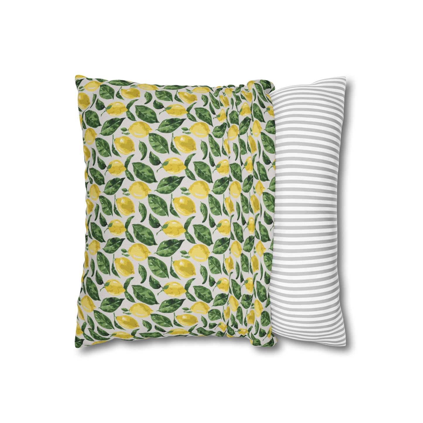 Lemon Cushion 03 Spun Polyester Square Pillowcase