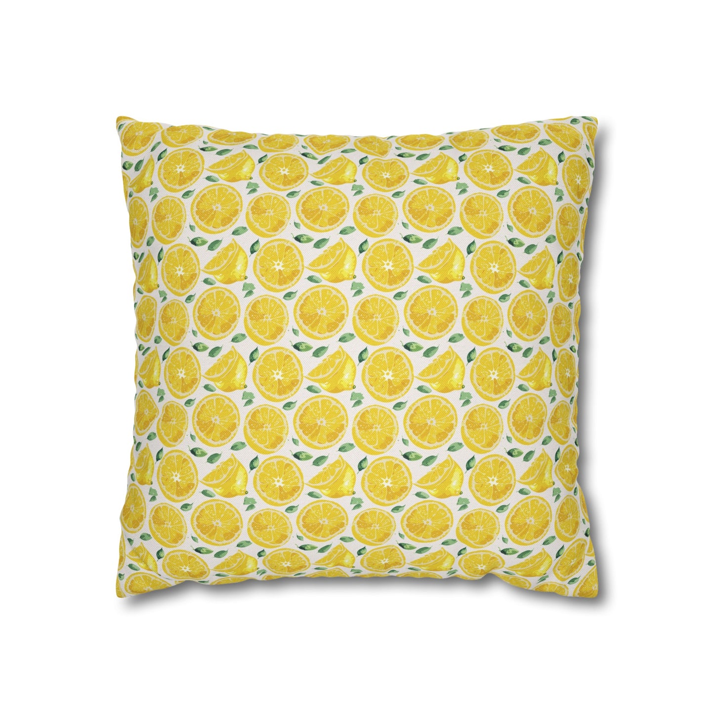 Lemon Cushion 01 Spun Polyester Square Pillowcase