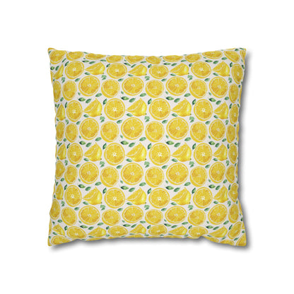 Lemon Cushion 01 Spun Polyester Square Pillowcase