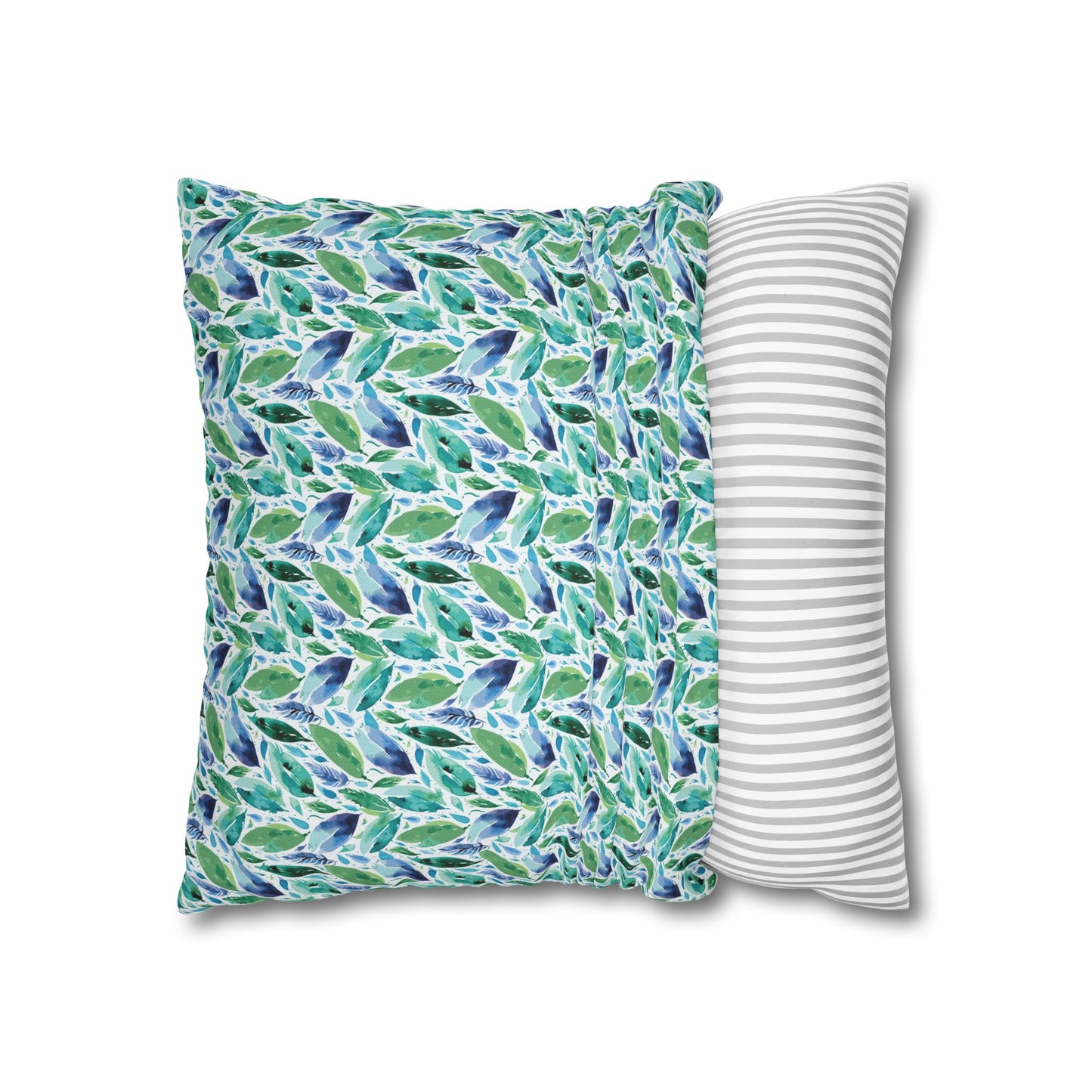 Hues of Blue 01 Spun Polyester Square Pillowcase