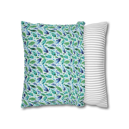 Hues of Blue 01 Spun Polyester Square Pillowcase