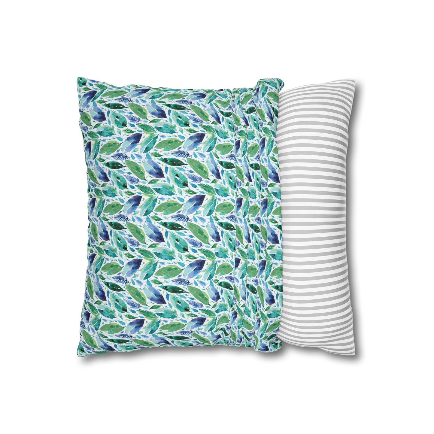 Hues of Blue 01 Spun Polyester Square Pillowcase