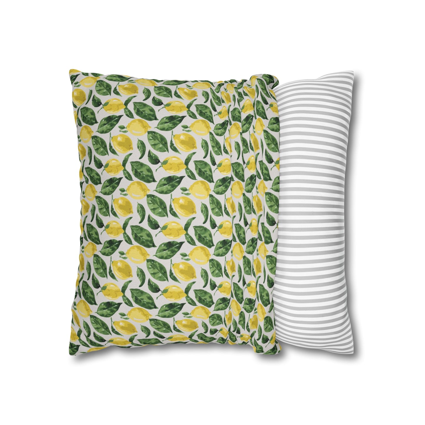 Lemon Cushion 03 Spun Polyester Square Pillowcase