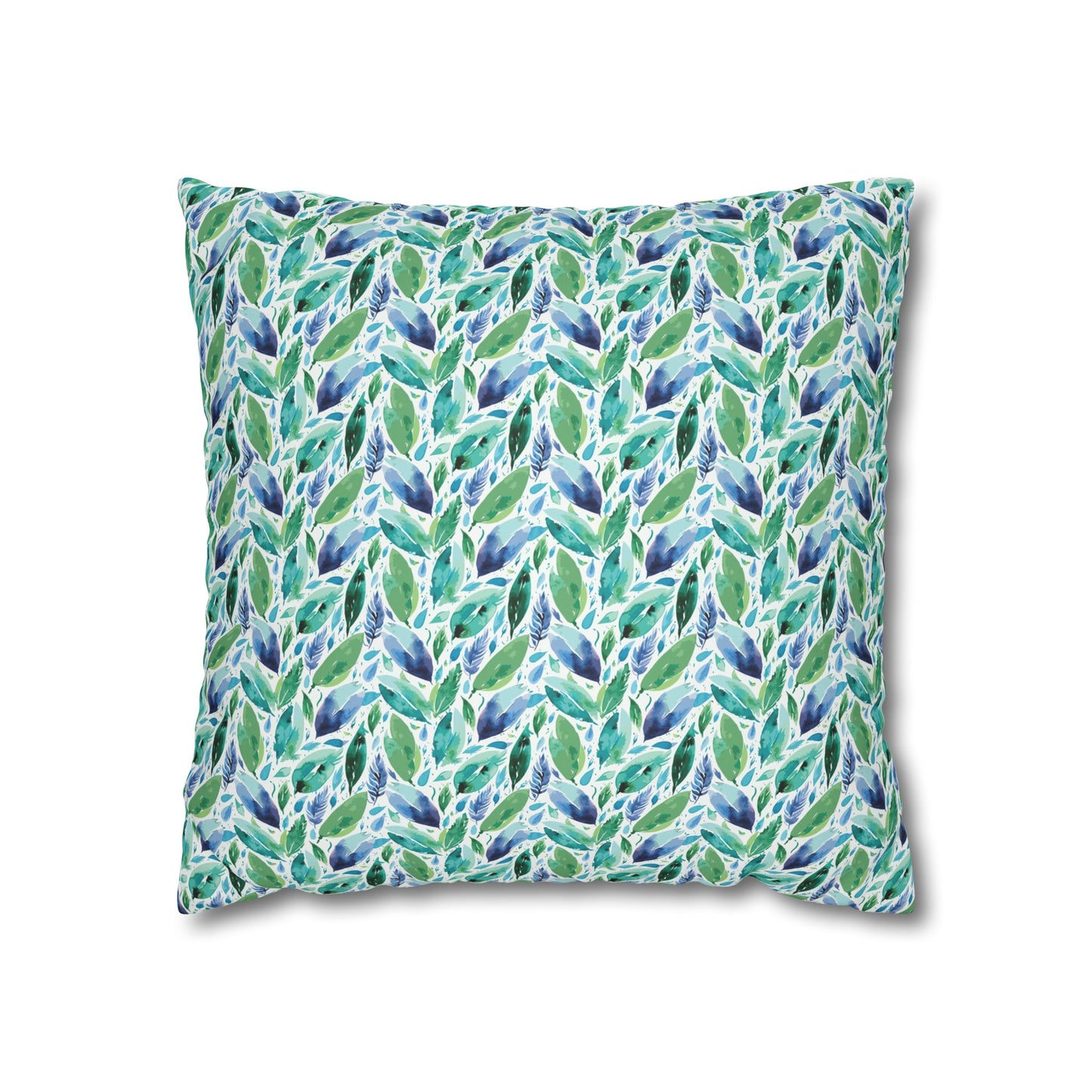 Hues of Blue 01 Faux Suede Square Pillowcase