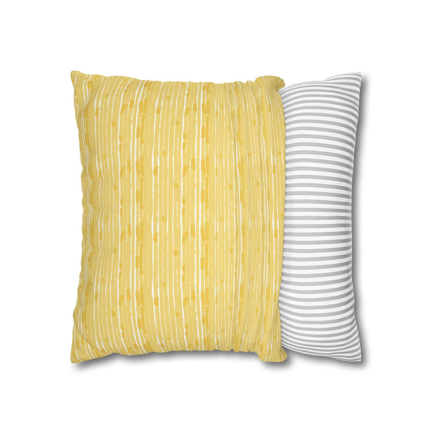 Lemon Cushion 04 Faux Suede Square Pillowcase