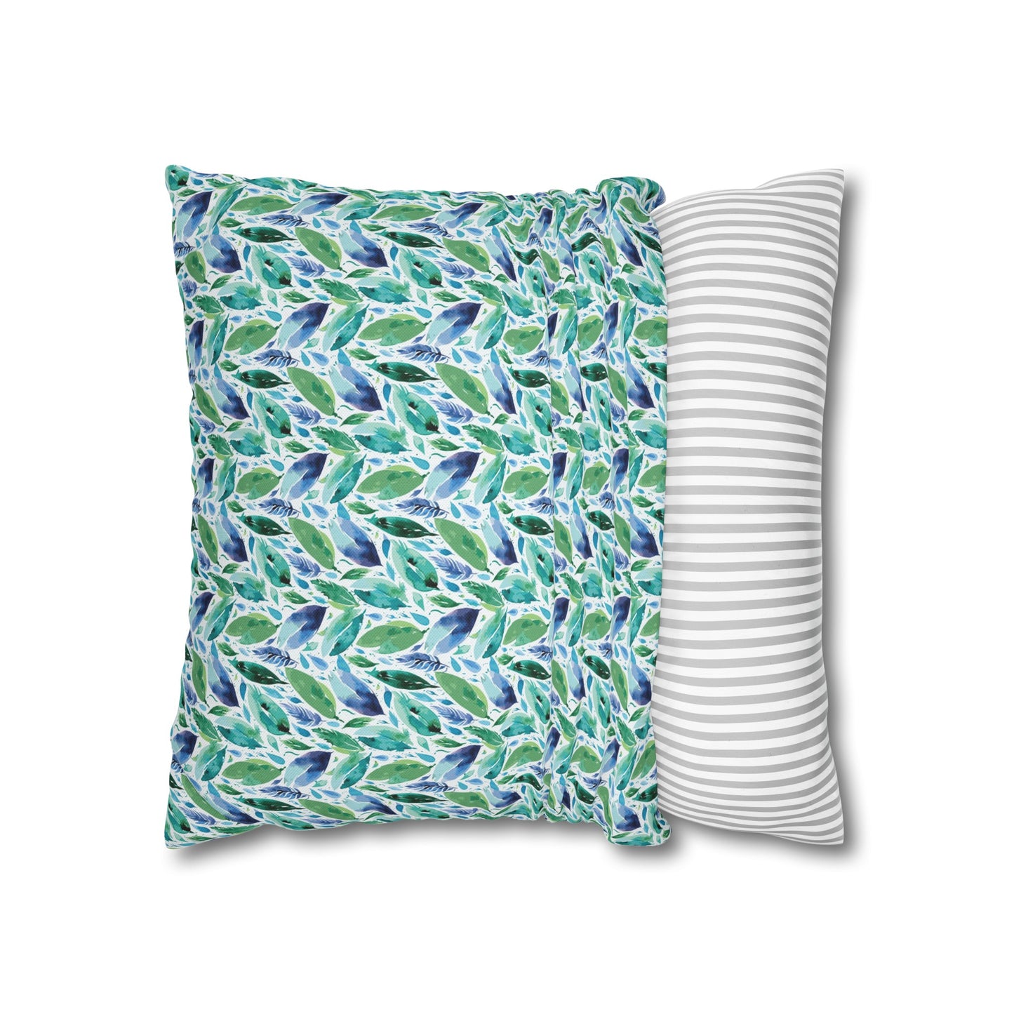 Hues of Blue 01 Spun Polyester Square Pillowcase