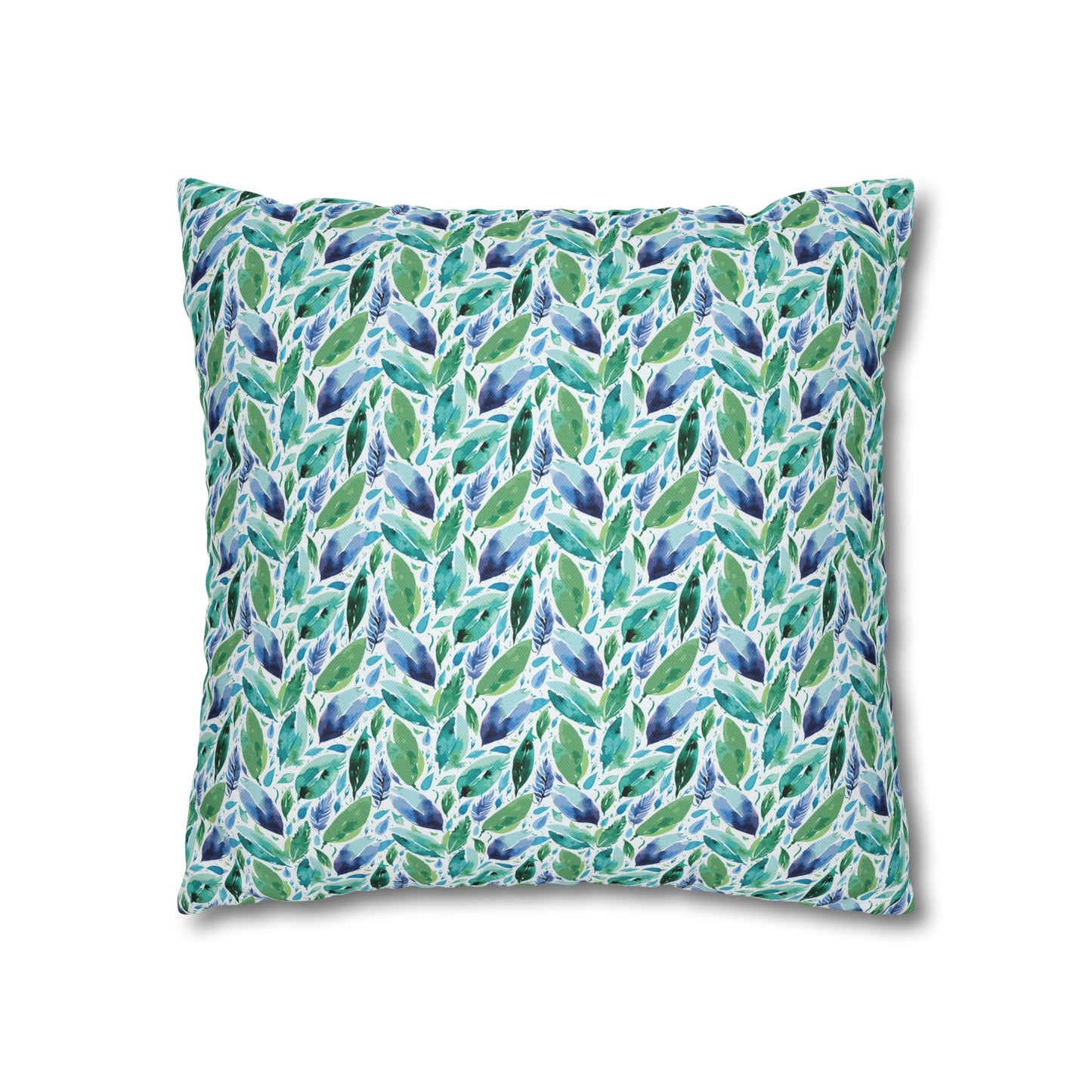 Hues of Blue 01 Spun Polyester Square Pillowcase