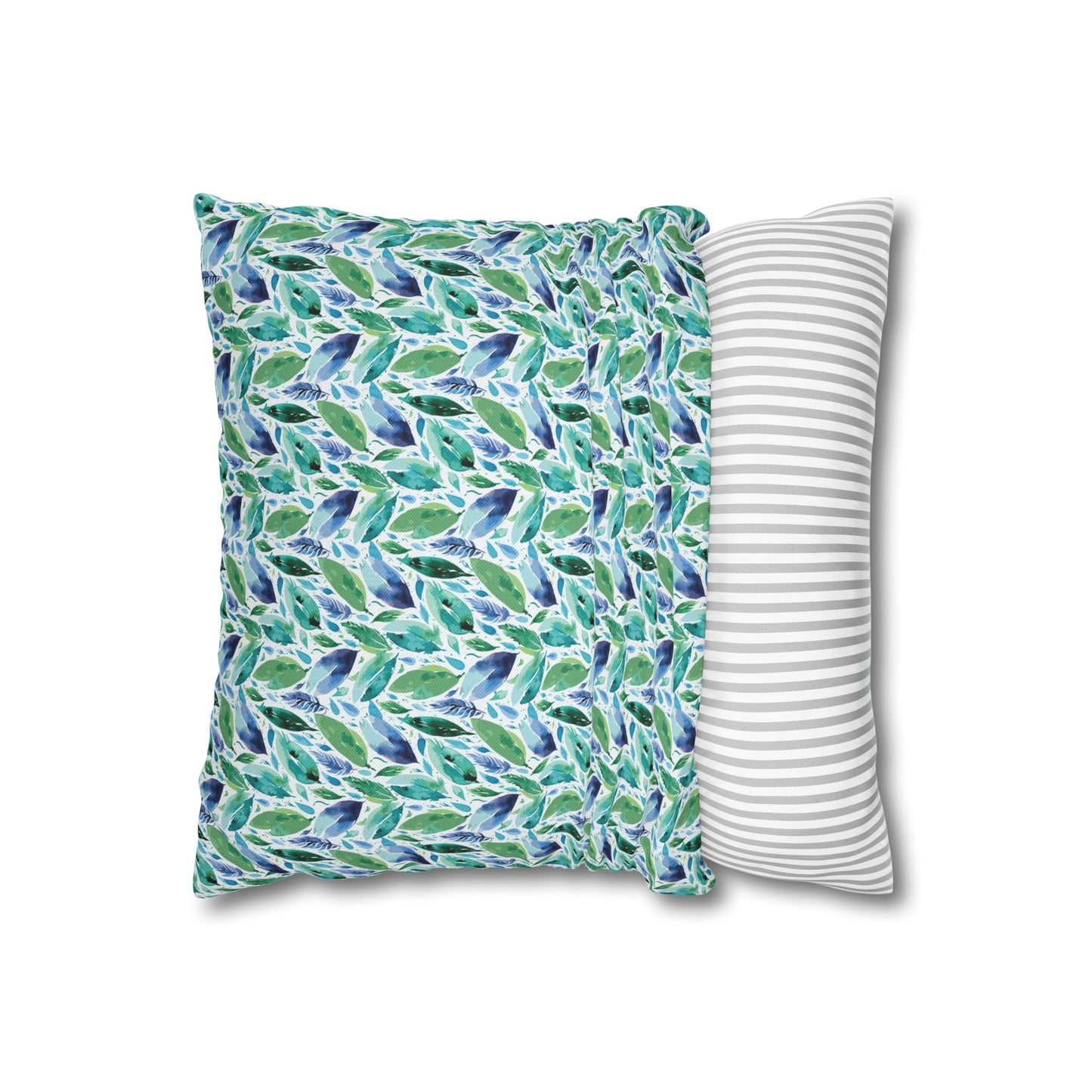 Hues of Blue 01 Spun Polyester Square Pillowcase