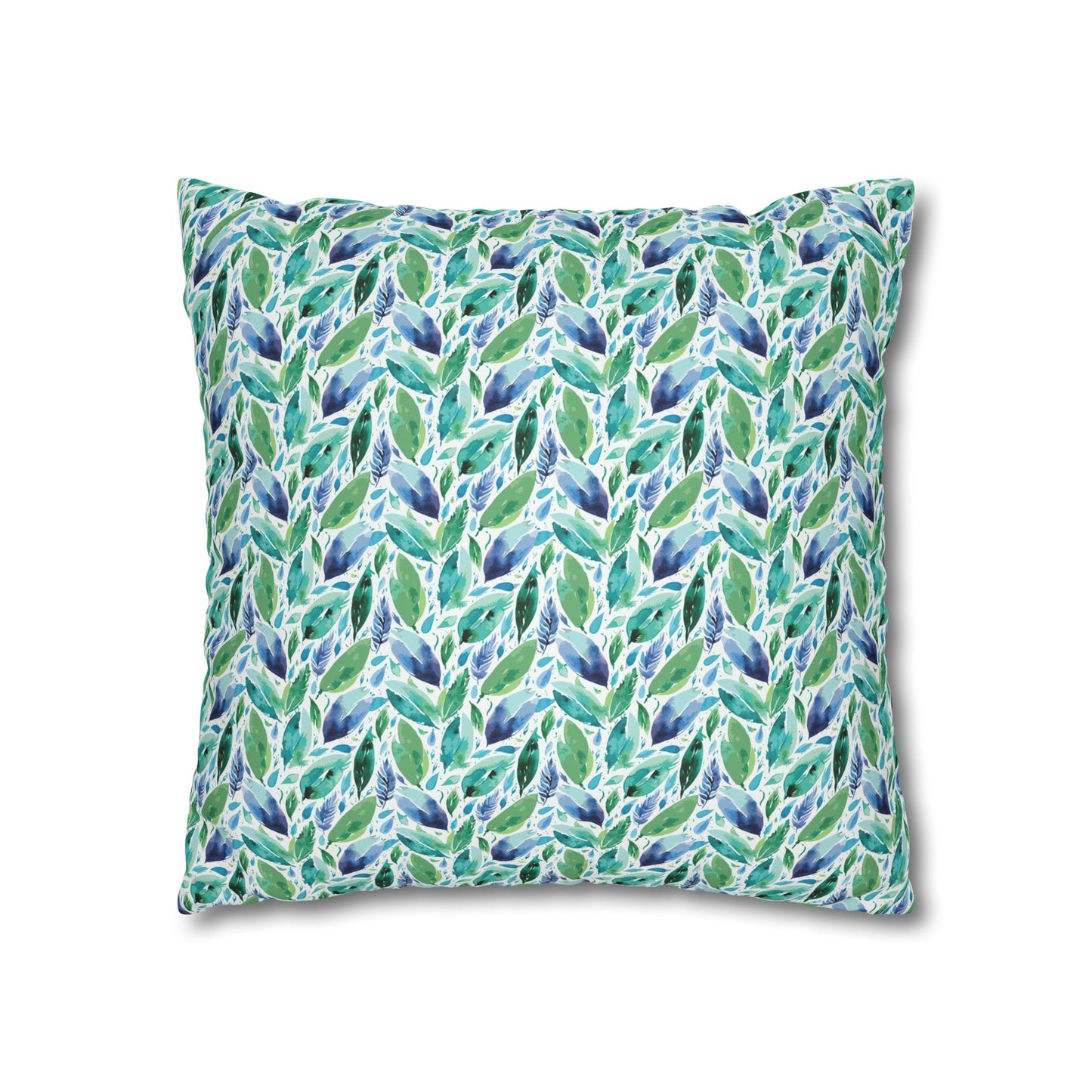 Hues of Blue 01 Faux Suede Square Pillowcase