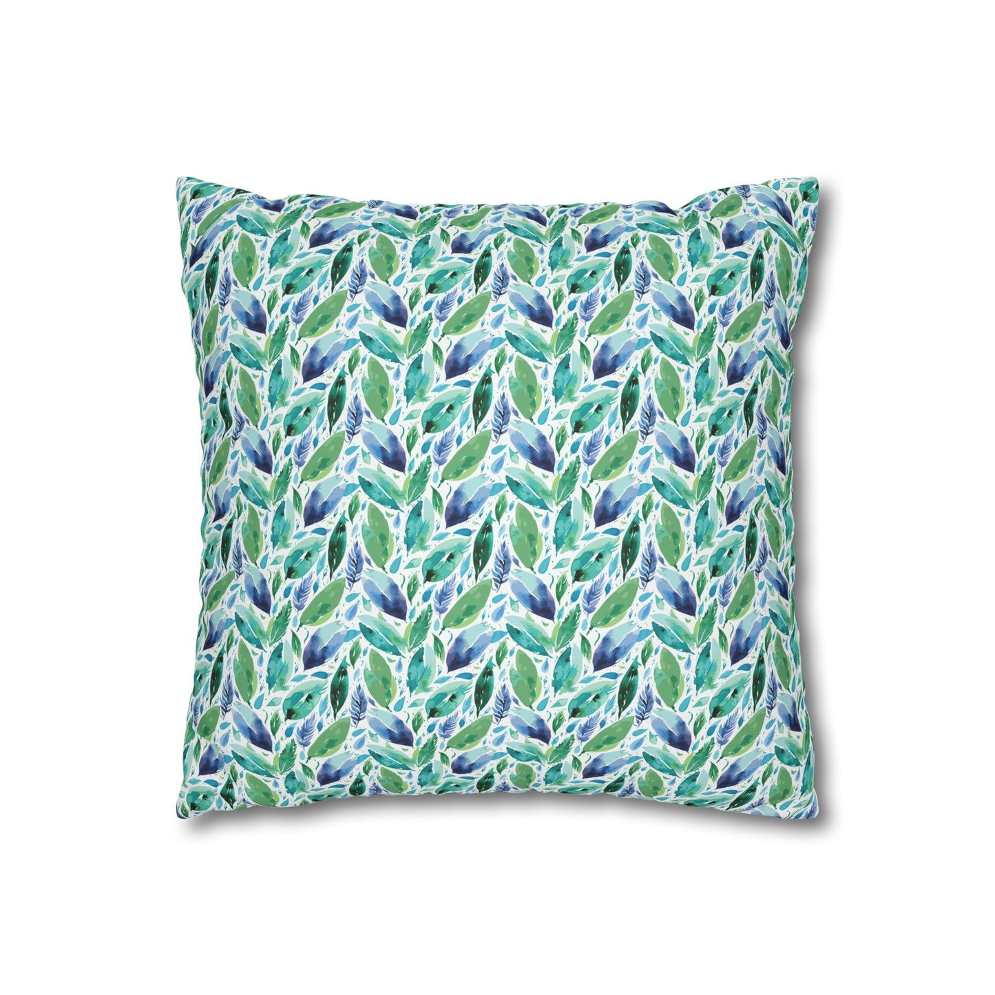 Hues of Blue 01 Faux Suede Square Pillowcase