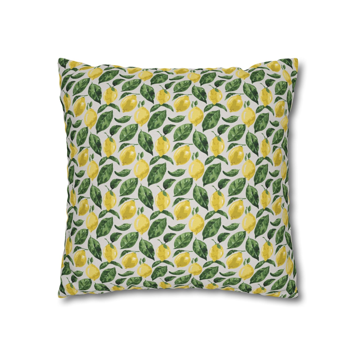 Lemon Cushion 03 Spun Polyester Square Pillowcase