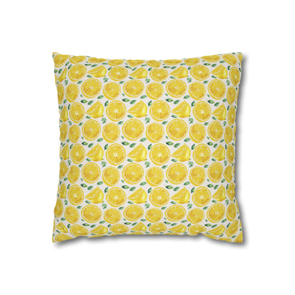 Lemon Cushion 01 Spun Polyester Square Pillowcase