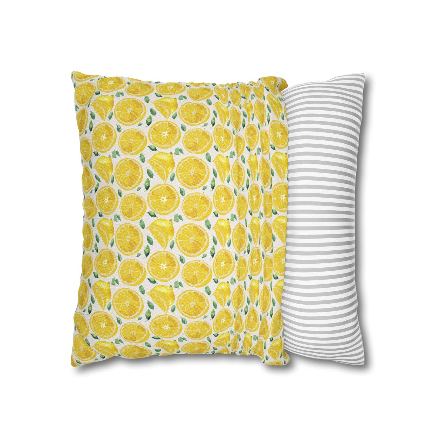 Lemon Cushion 01 Spun Polyester Square Pillowcase