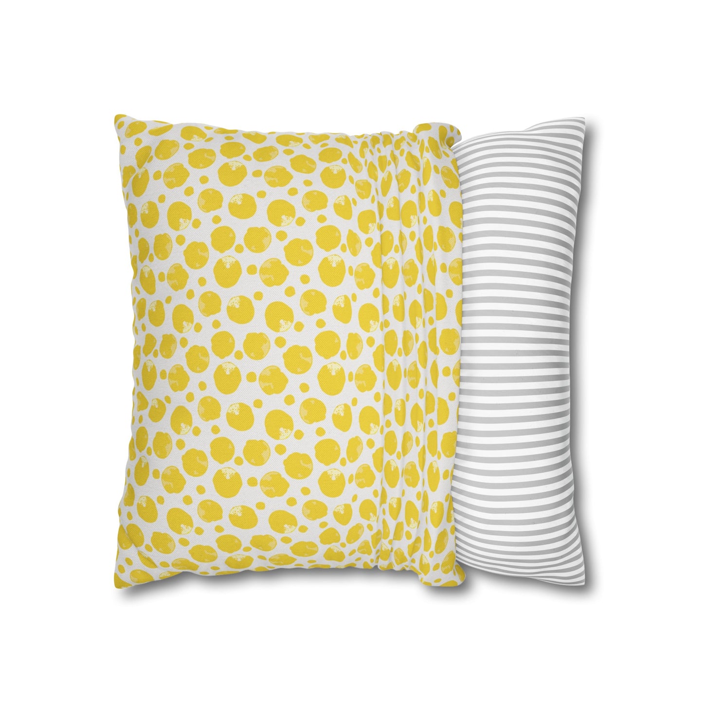 Lemon Cushion 05 Spun Polyester Square Pillowcase