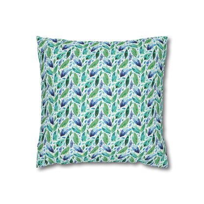 Hues of Blue 01 Faux Suede Square Pillowcase