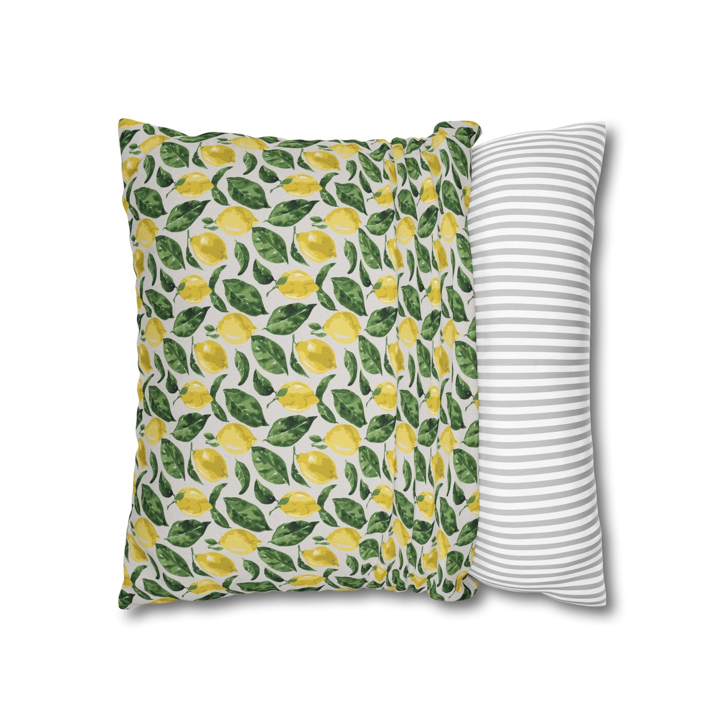 Lemon Cushion 03 Spun Polyester Square Pillowcase