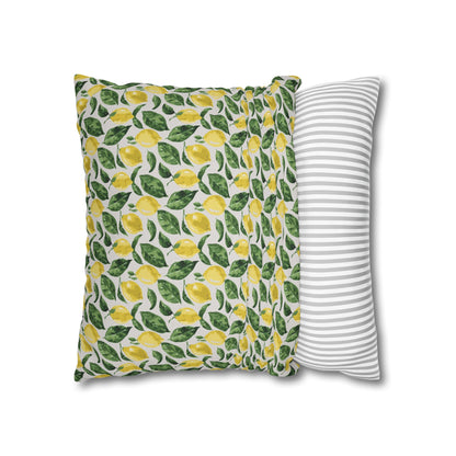 Lemon Cushion 03 Spun Polyester Square Pillowcase