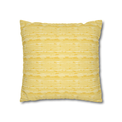 Lemon Cushion 04 Faux Suede Square Pillowcase