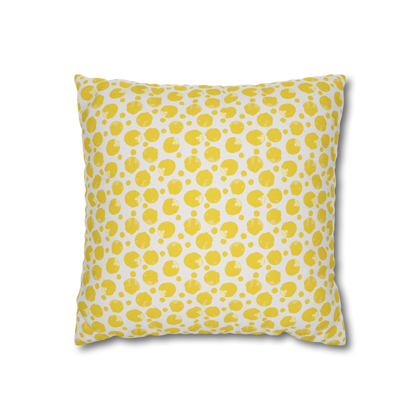 Lemon Cushion 05 Spun Polyester Square Pillowcase